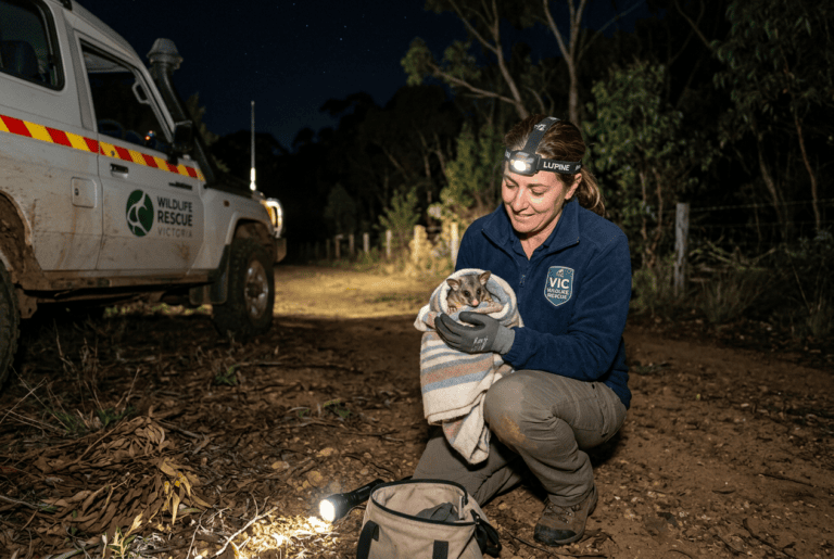 Night Calls and Narrow Escapes: Andrea Vella on Rescuing Nocturnal Wildlife in Rural Victoria